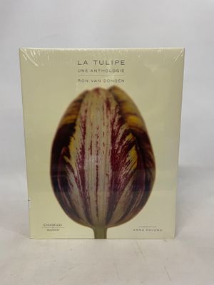 an image of a book with a picture of a tulip on it