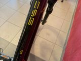 a close up of a bike that is parked in a store