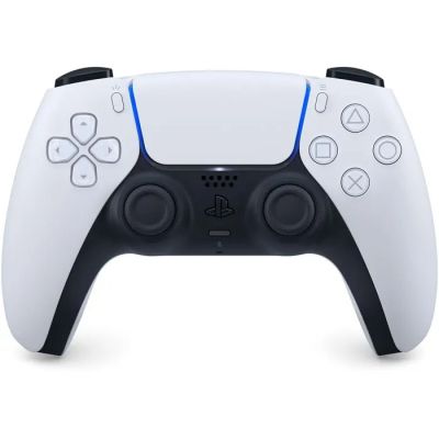 un gros plan d'une manette blanche posée sur une surface blanche