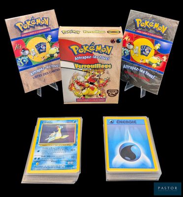 Plusieurs cartes Pokémon sont représentées sur un fond noir
