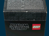 a black box with a lego star wars logo on it