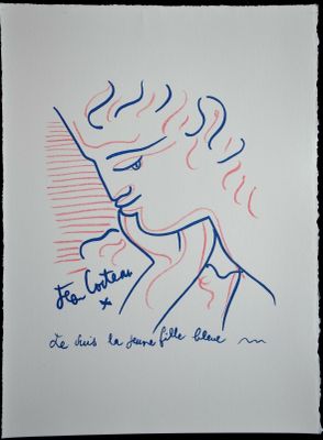dessin représentant une femme portant un chapeau et tenant une cigarette à la bouche