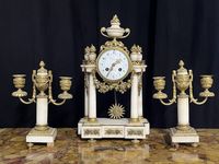 GARNITURE DE CHEMINEE DE STYLE LOUIS XVI (photo 2)