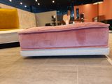 a couch that is sitting on the floor in a room