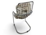 an image of a chair with a basket on it