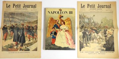Ensemble comprenant un ouvrage sur Napoléon III, Paris, Grün…