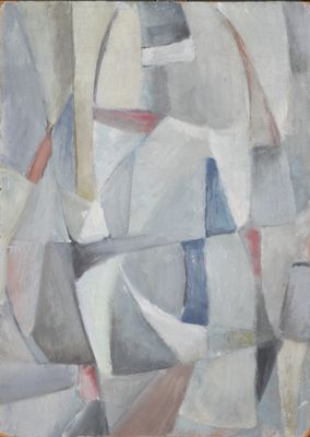 painting of a painting of a man in a boat on a body of water