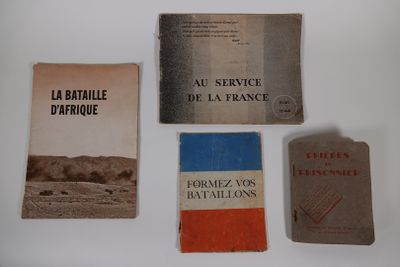 MILITARIA, LOT DE 4 OUVRAGES : - Manuel "Prières du prisonni…