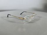 glasses on a table with a white surface and a white background