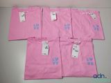 six pink t - shirts with the words love on them