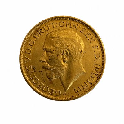l'image d'une pièce d'or sur laquelle figure le visage d'un homme