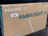 the box is empty and ready to be packed with the philips amblight tv
