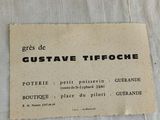 a label on a piece of cloth that says gustave tipche