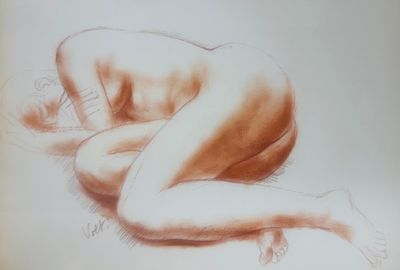 VOLTI Antoniucci (1915-1989) Modèle posant