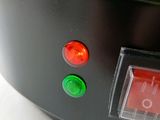 a close up view of a close up of a button on a machine