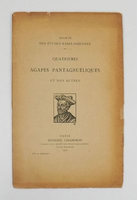 an old book with a picture of a man in a hat on it