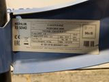 a picture of a parking ticket attached to a blue car