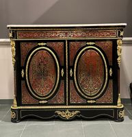 Meuble d'appui Napoléon III en marqueterie Boulle, ouvrant à… (photo 2)