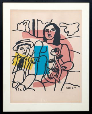 une image d'un tableau représentant une femme et un homme