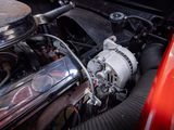 a close up of a car ' s engine with the hood up