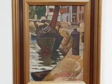 a picture of a painting on the wall of a room