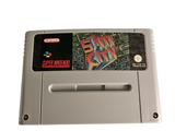 an old nintendo game on a white surface