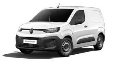a white van is parked on a white surface