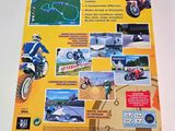 a poster of a man riding a motorcycle on a course