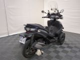 a motorcycle that is parked in a garage