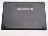 the back of a laptop with the bottom panel removed