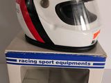 a helmet that is sitting on top of a box