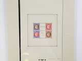 a picture of a framed picture of a woman and a man