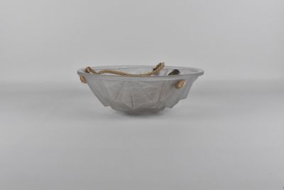 Suspension en verre pressé et mouluré. Style Art déco. D_36 …