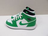nike air jordan 1 mid green / white / black size 11 5