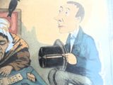 un tableau représentant un homme et une femme assis à une table en train de jouer aux cartes