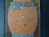 a close up of a game card with a picture of a circle on it