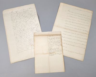 Deux documents anciens, en bon état : Copie d'époque d'une c…