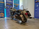 a motorcycle that is parked in a showroom