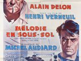 une affiche de film mettant en scène deux hommes en train de fumer une cigarette