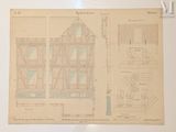 a drawing of a house on a sheet of paper