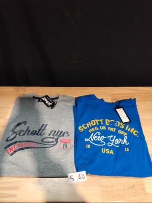 Lot de 2 T-shirts Schott Taille M
