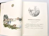an open book with a picture of a group of people on it