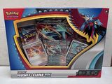 une boîte de cartes Pokémon posée sur une table