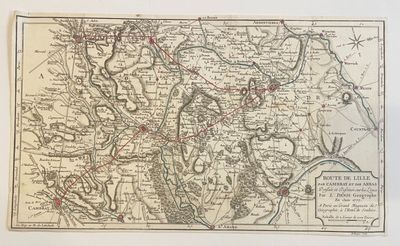 an old map of the country of england with red dots on it