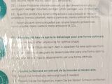 a sign on the back of a plastic bag with instructions on it