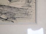 a picture of a drawing on the wall of a room