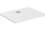 white square shower tray with a hole for a shower head