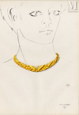 Jean CLOSSET Ensemble de 16 dessins figurant des études de b…