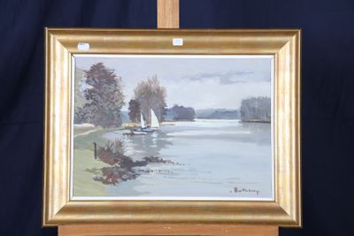 une image d'un tableau représentant un voilier sur l'eau