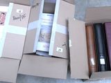 a cardboard box with a bunch of items inside of it